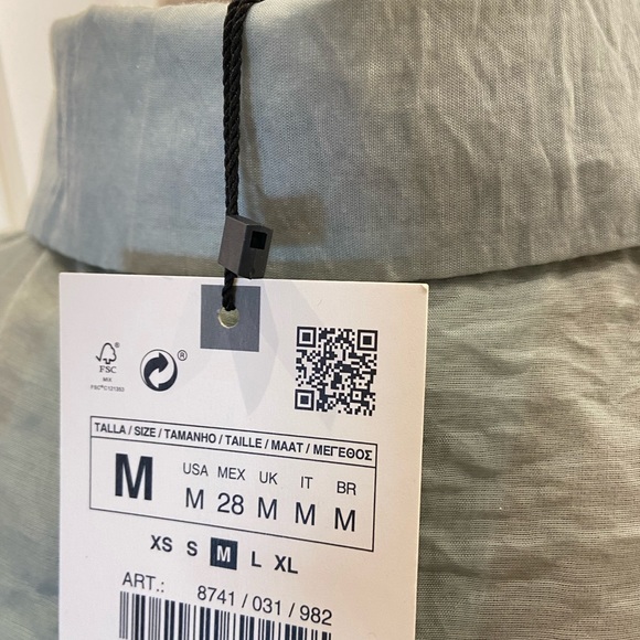 BRAND NEW satin button down - Picture 3 of 5